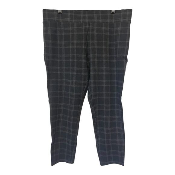 Ann Taylor Women’s Plaid Wool Blend Pant Leggings Large - Picture 1 of 7